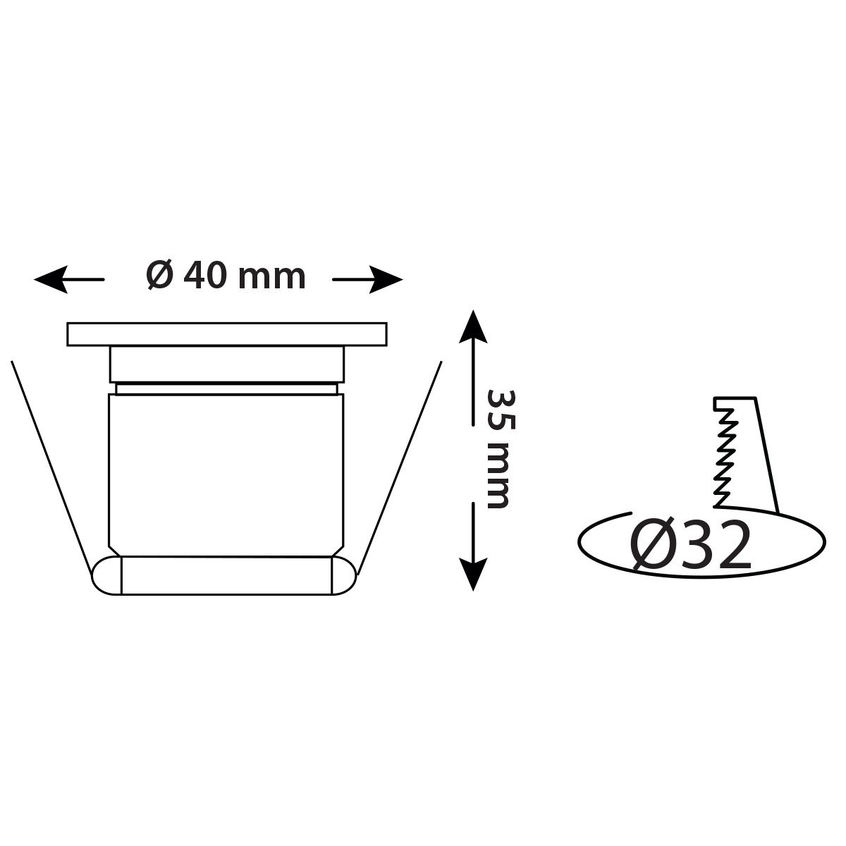 LED Veranda Spot Verlichting 6 Pack - Inbouw Vierkant 1W - Natuurlijk Wit 4200K - Mat Chroom Aluminium - 40mm