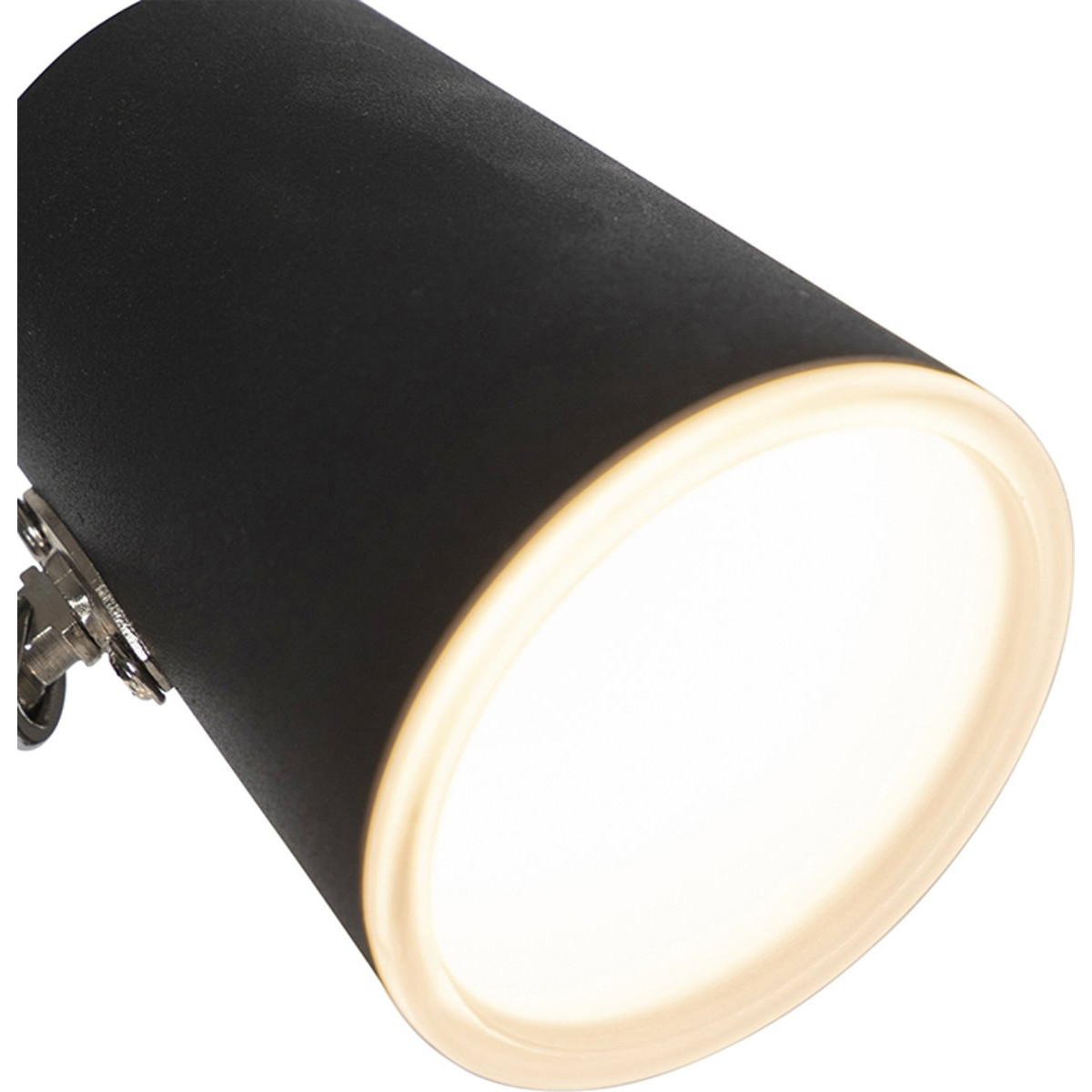 LED Vloerlamp - Trion Narca - 20.7W - Warm Wit 3000K - 3-lichts - Dimbaar - Rond - Mat Zwart - Aluminium