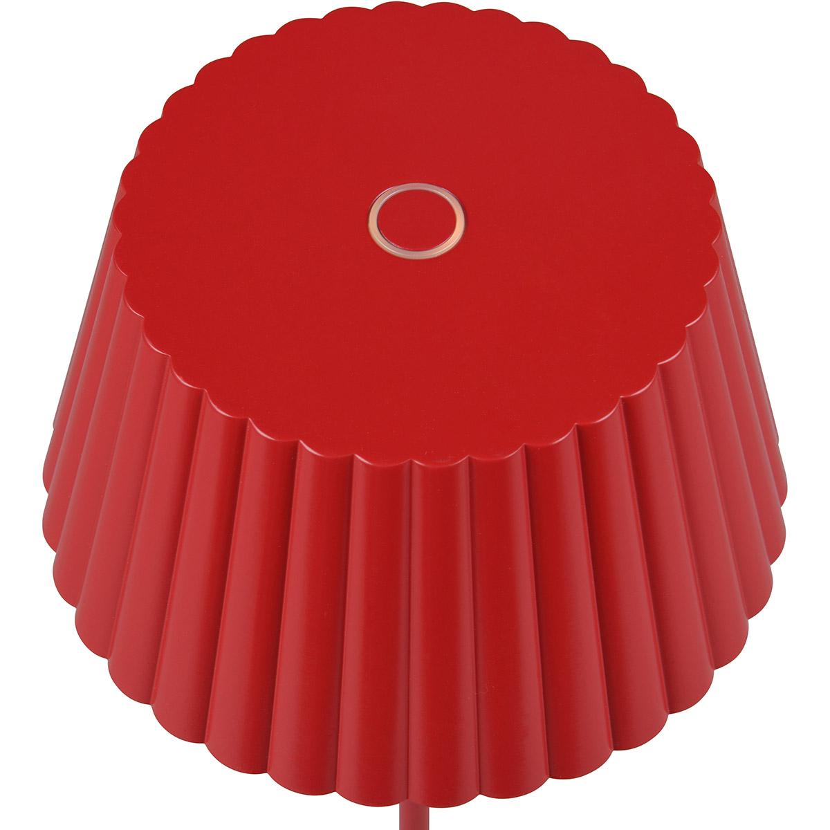 LED Vloerlamp - Trion Uraz - 1.5W - Warm Wit 3000K - Spatwaterdicht IP44 - USB Oplaadbaar - Rond - Rood - Metaal