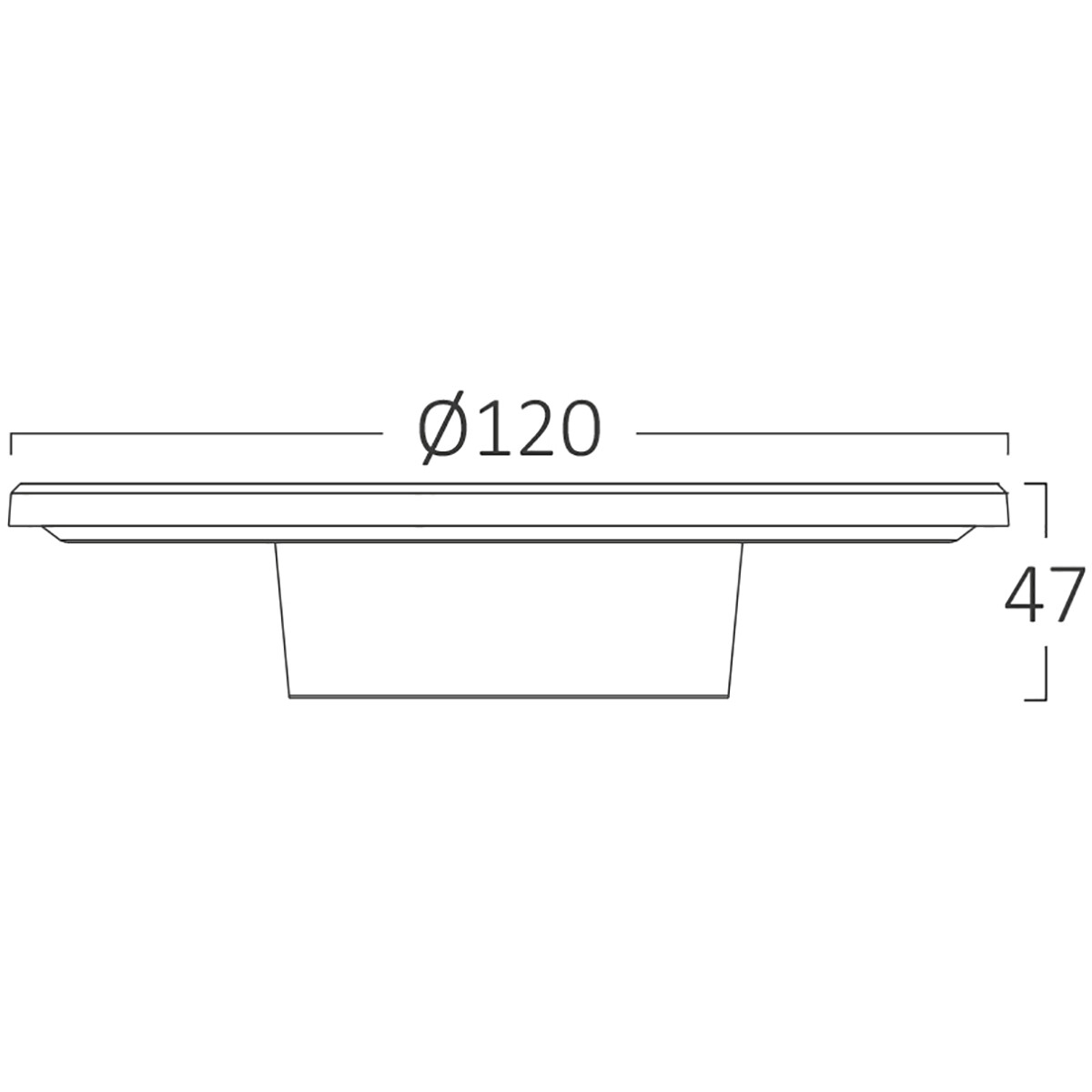 LED Wandlamp - Brinton Plinto - 8W 760lm - Helder/Koud Wit 6000K - Rondom Verlicht - Voor Buiten en Binnen - Waterdicht IP65 - Rond - Zwart