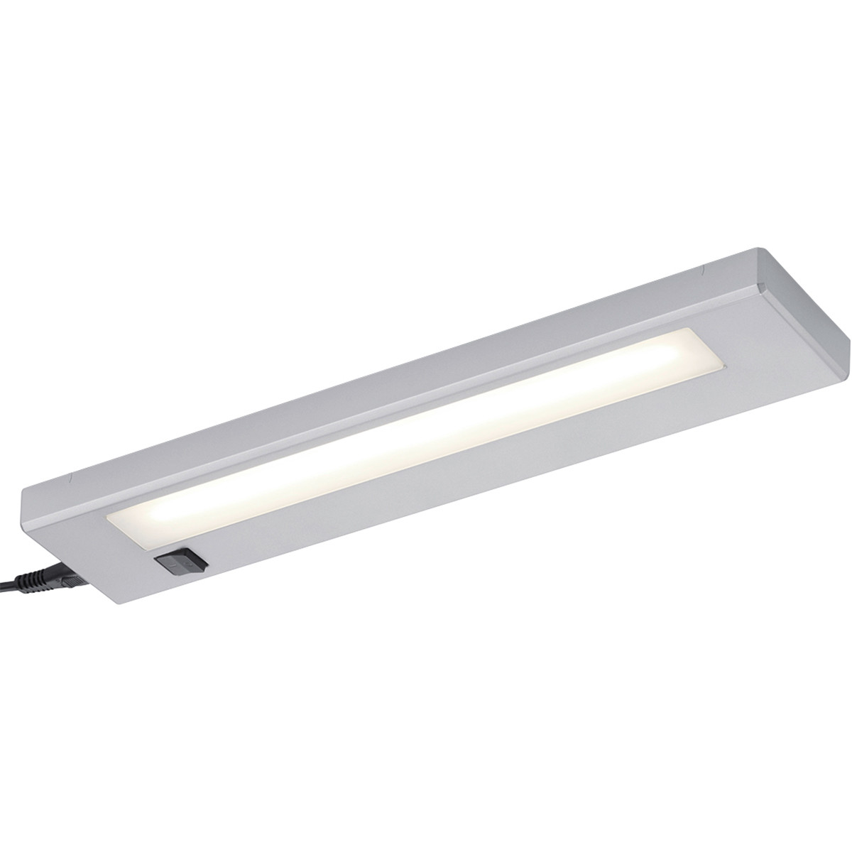 LED Keukenkast Verlichting - Trion Alyna - 4W - Koppelbaar - Warm Wit 3000K - Rechthoek - Mat Titaan