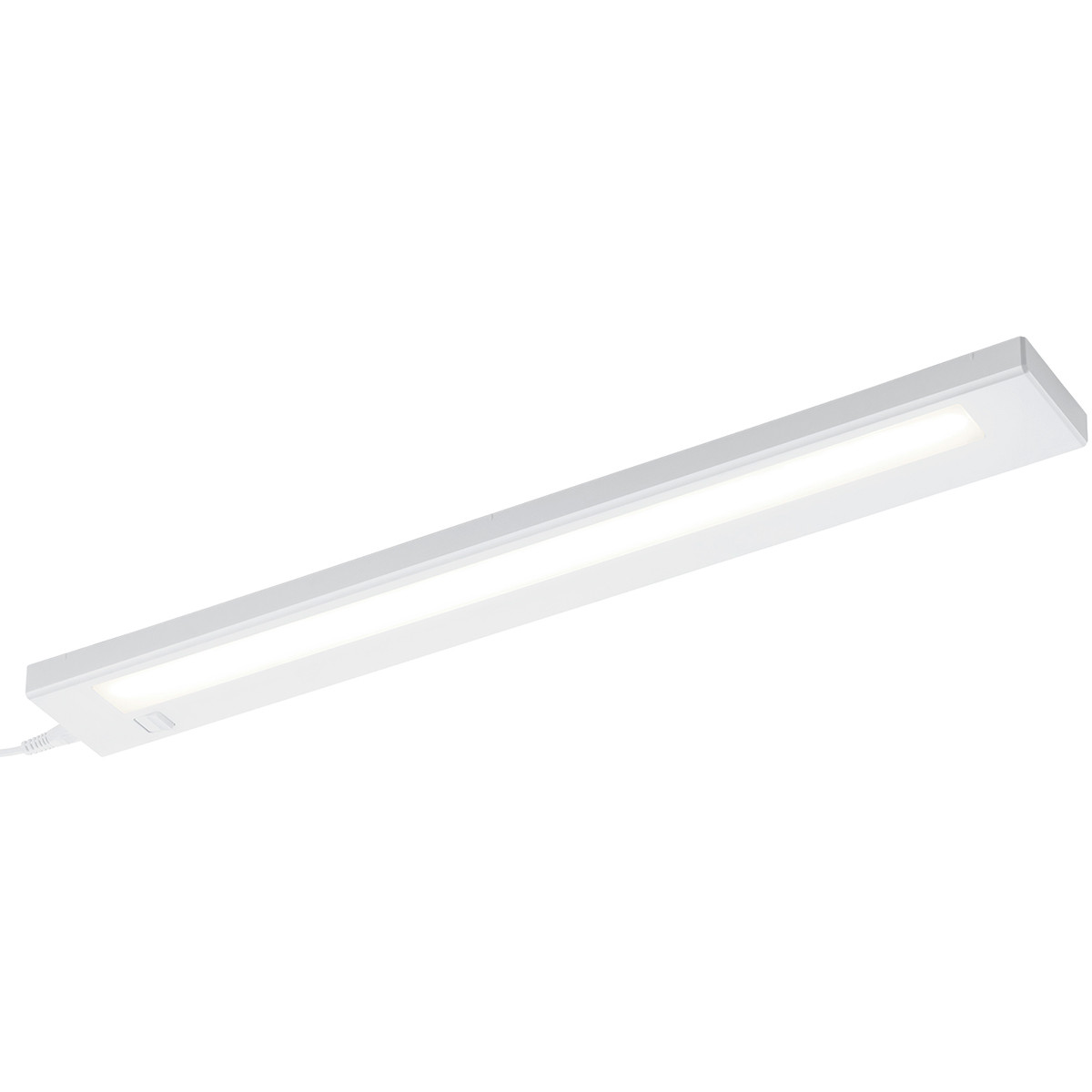 LED Keukenkast Verlichting - Trion Alyna - 7W - Koppelbaar - Warm Wit 3000K - Rechthoek - Mat Wit