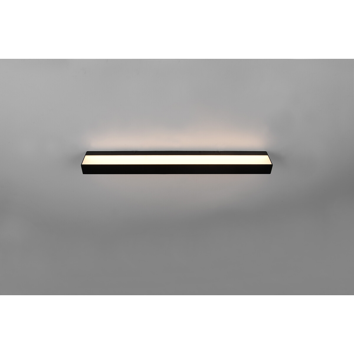 LED Wandlamp - Trion Rolan - Up en Down - 8W - Warm Wit 3000K - Rechthoek - Mat Zwart - Aluminium