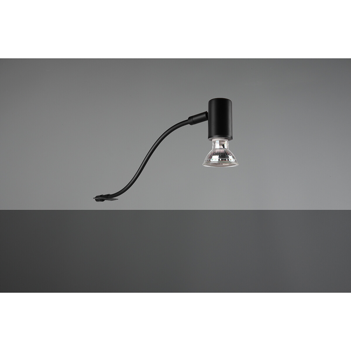 LED Wandlamp - Wandverlichting - Spatwaterdicht IP44 - Trion Giano - GU10 Fitting - Rond - Mat Zwart - Aluminium