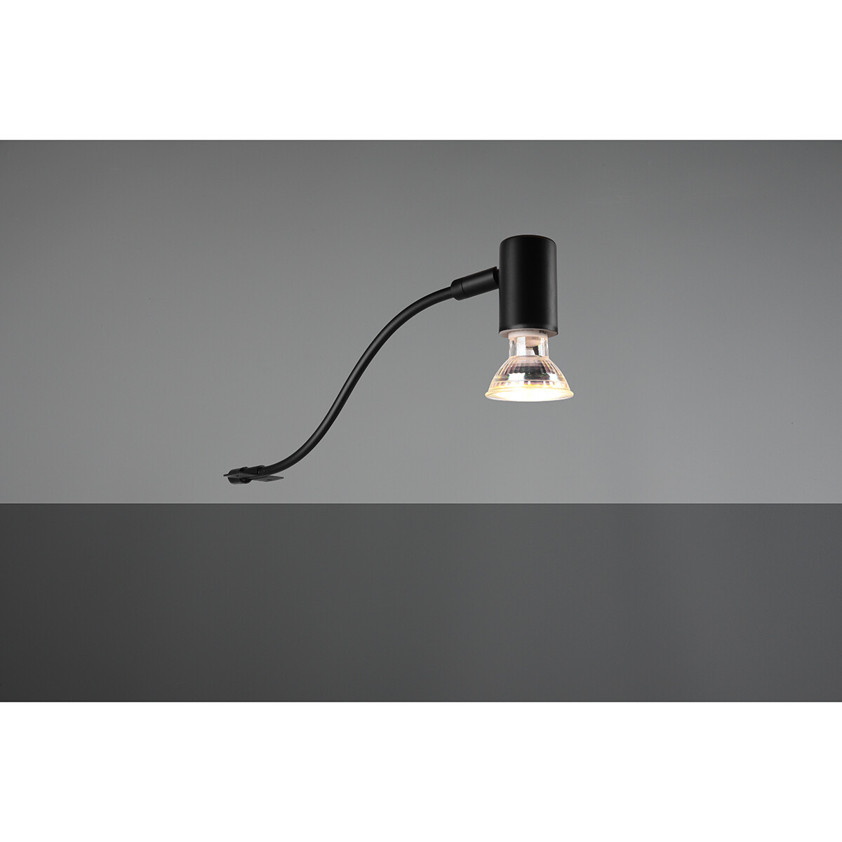 LED Wandlamp - Wandverlichting - Spatwaterdicht IP44 - Trion Giano - GU10 Fitting - Rond - Mat Zwart - Aluminium