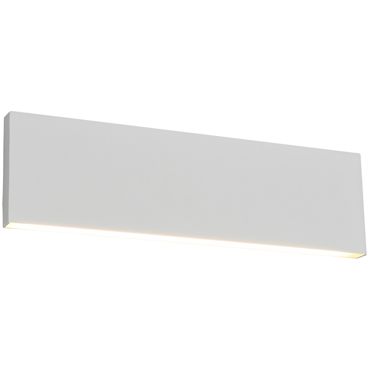 LED Wandlamp - Wandverlichting - Trion Concy - 12W - Warm Wit 3000K - Dimbaar - Rechthoek - Mat Wit - Aluminium