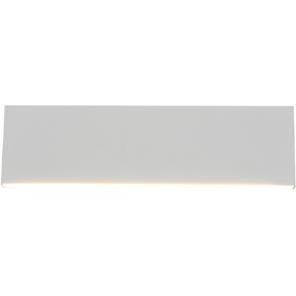 LED Wandlamp - Wandverlichting - Trion Concy - 12W - Warm Wit 3000K - Dimbaar - Rechthoek - Mat Wit - Aluminium