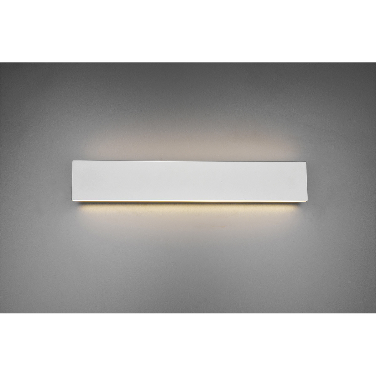 LED Wandlamp - Wandverlichting - Trion Concy - 18W - Warm Wit 3000K - Dimbaar - Rechthoek - Mat Wit - Aluminium