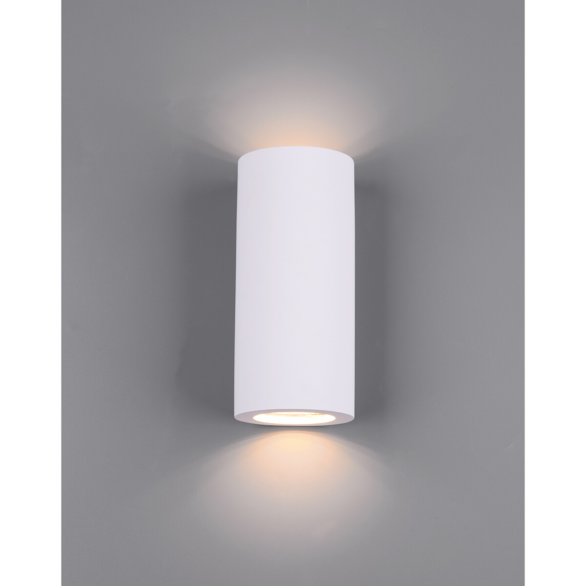 LED Wandlamp - Wandverlichting - Trion Zaza - GU10 Fitting - Rond - Mat Wit - Gips