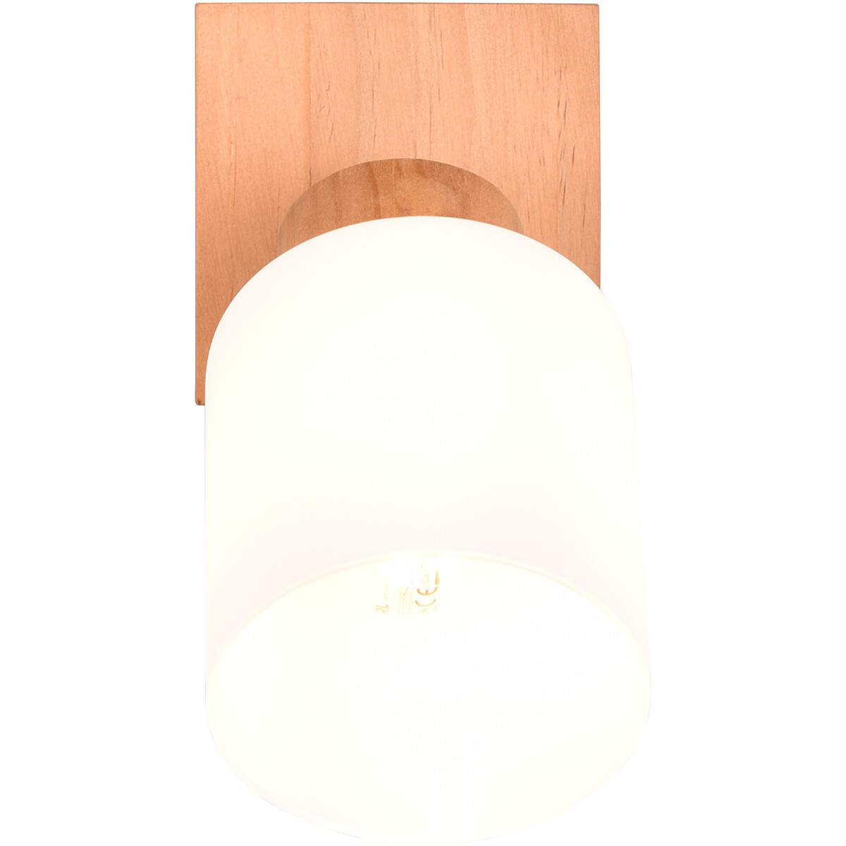 LED Wandspot - Wandverlichting - Trion Asmara - E14 Fitting - Vierkant - Mat Bruin - Hout