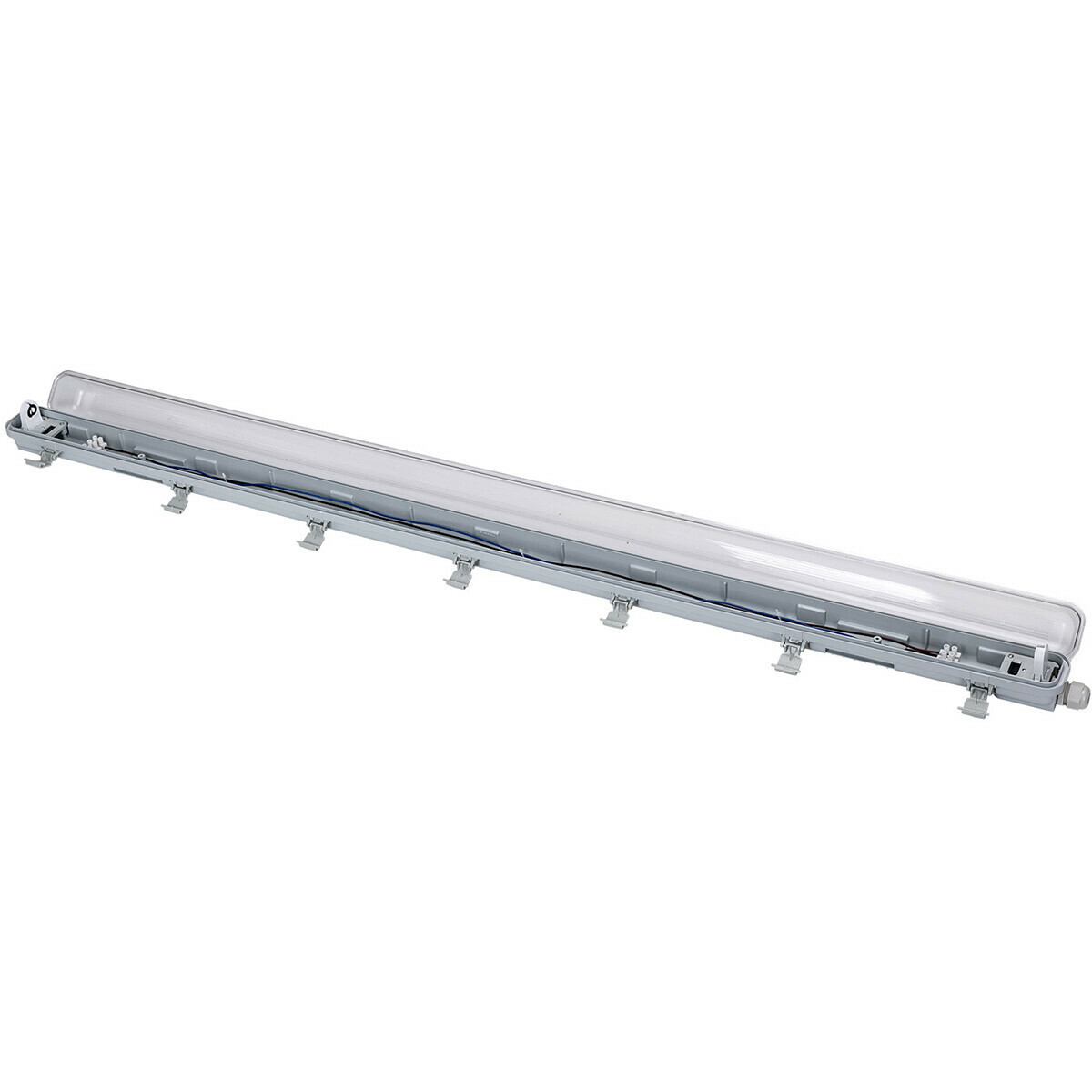 LED Waterdichte TL Armatuur met T8 Buis - Velvalux Strela - 120cm - Enkel - Koppelbaar - Waterdicht IP65 - 16W - Natuurlijk Wit 4200K