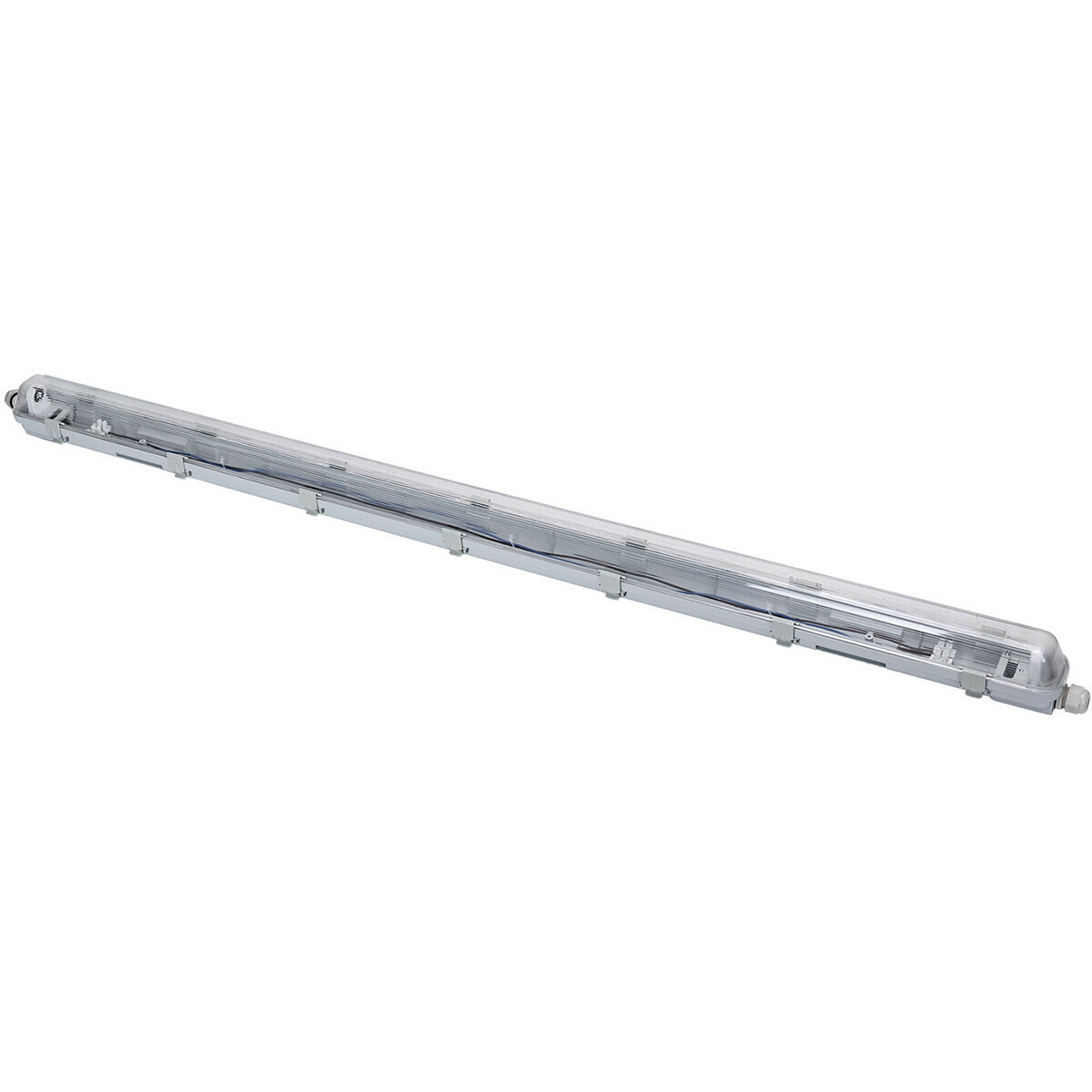 LED Waterdichte TL Armatuur met T8 Buis - Velvalux Strela - 120cm - Enkel - Koppelbaar - Waterdicht IP65 - OSRAM - SubstiTUBE Value EM 865 - 16.2W - Helder/Koud Wit 6500K | Vervangt 36W