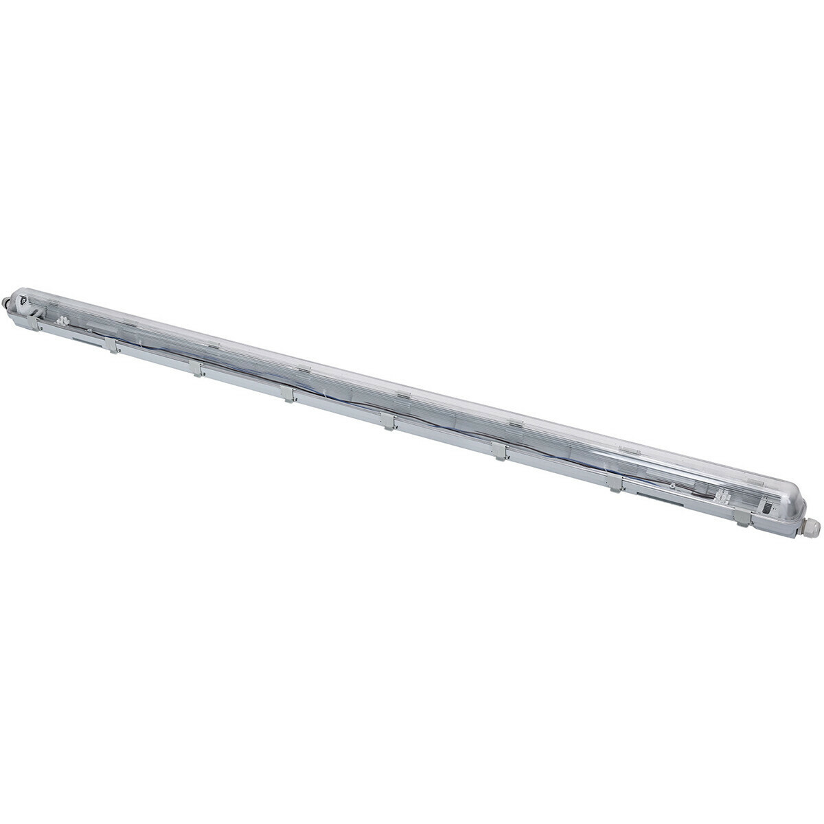 LED Waterdichte TL Armatuur met T8 Buis - Velvalux Strela - 150cm - Enkel - Koppelbaar - Waterdicht IP65 - 22W - Helder/Koud Wit 6400K