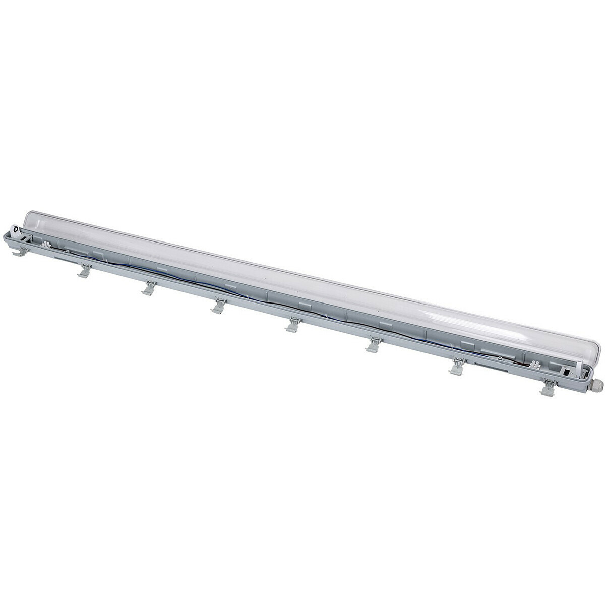 LED Waterdichte TL Armatuur met T8 Buis - Velvalux Strela - 150cm - Enkel - Koppelbaar - Waterdicht IP65 - OSRAM - SubstiTUBE Value EM 830 - 19.1W - Warm Wit 3000K | Vervangt 58W