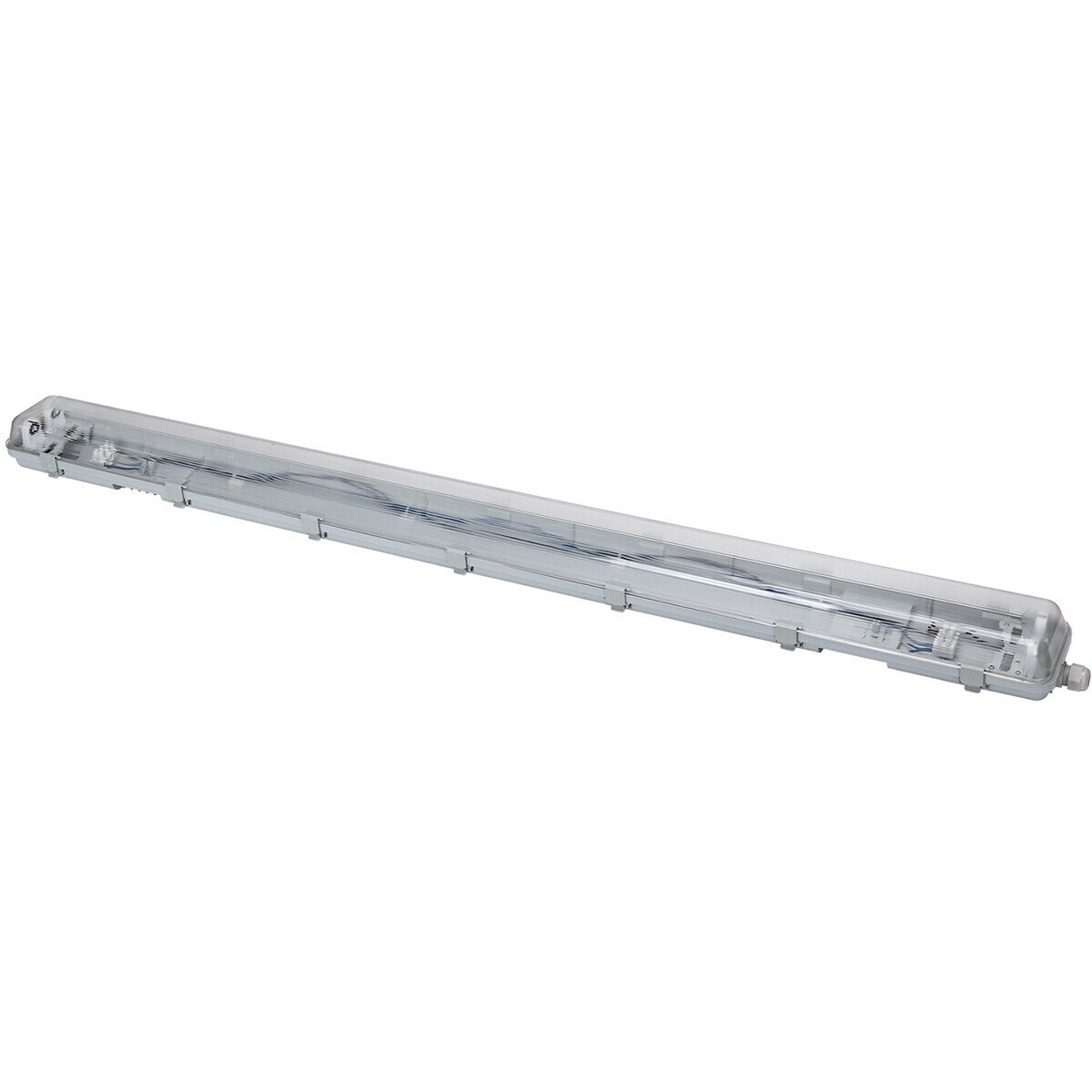 LED Waterdichte TL Armatuur met T8 Buizen - Velvalux Strela - 120cm - Dubbel - Koppelbaar - Waterdicht IP65 - OSRAM - SubstiTUBE Value EM 830 - 32.4W - Warm Wit 3000K | Vervangt 72W