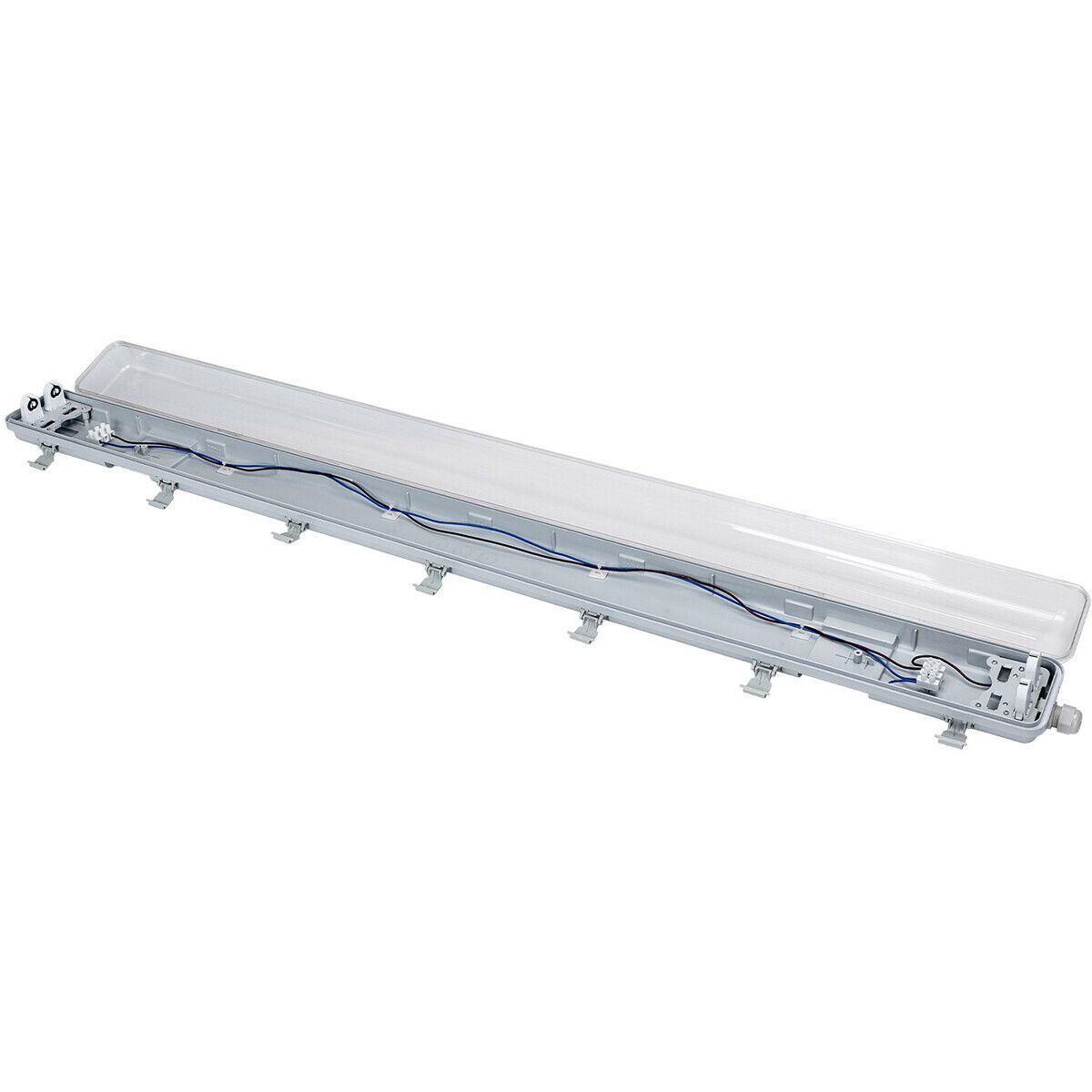 LED Waterdichte TL Armatuur met T8 Buizen - Velvalux Strela - 120cm - Dubbel - Koppelbaar - Waterdicht IP65 - OSRAM - SubstiTUBE Value EM 830 - 32.4W - Warm Wit 3000K | Vervangt 72W