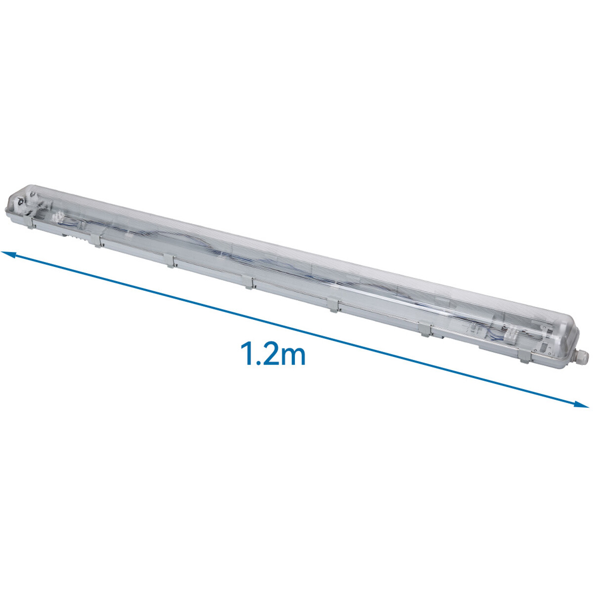 LED Waterdichte TL Armatuur - Velvalux Strela - 120cm - Dubbel - Koppelbaar - Waterdicht IP65