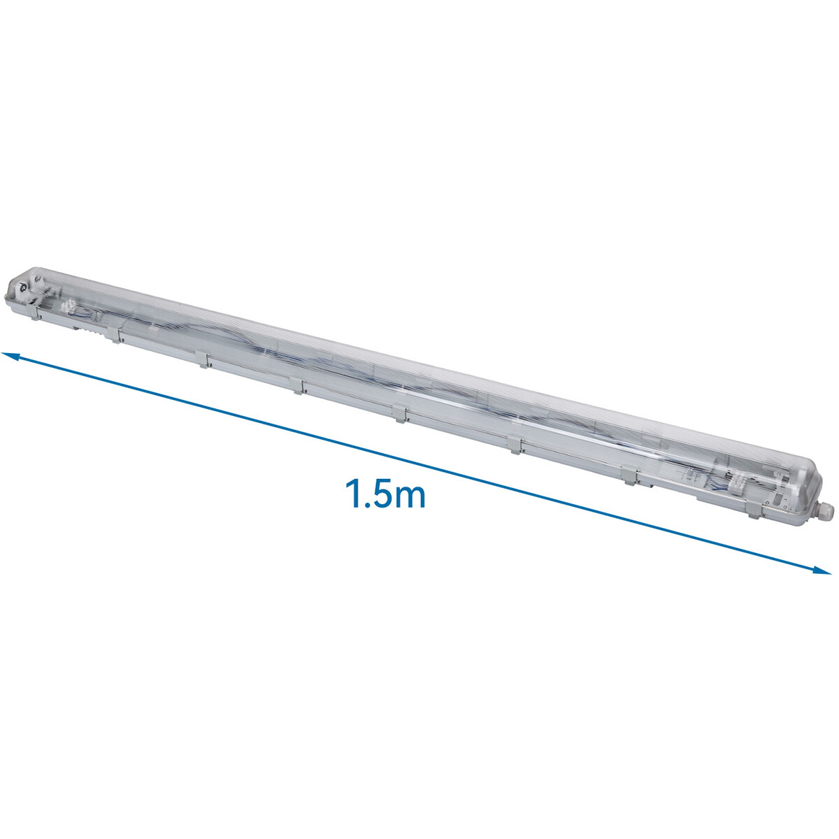 LED Waterdichte TL Armatuur - Velvalux Strela - 150cm - Dubbel - Koppelbaar - Waterdicht IP65