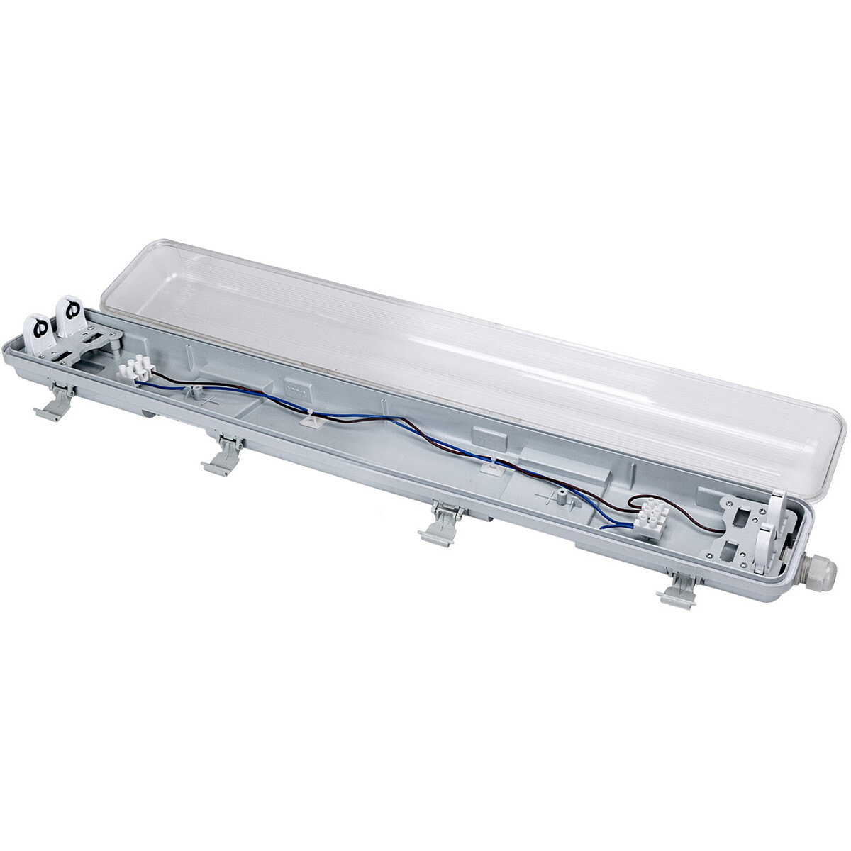 LED Waterdichte TL Armatuur - Velvalux Strela - 60cm - Dubbel - Koppelbaar - Waterdicht IP65