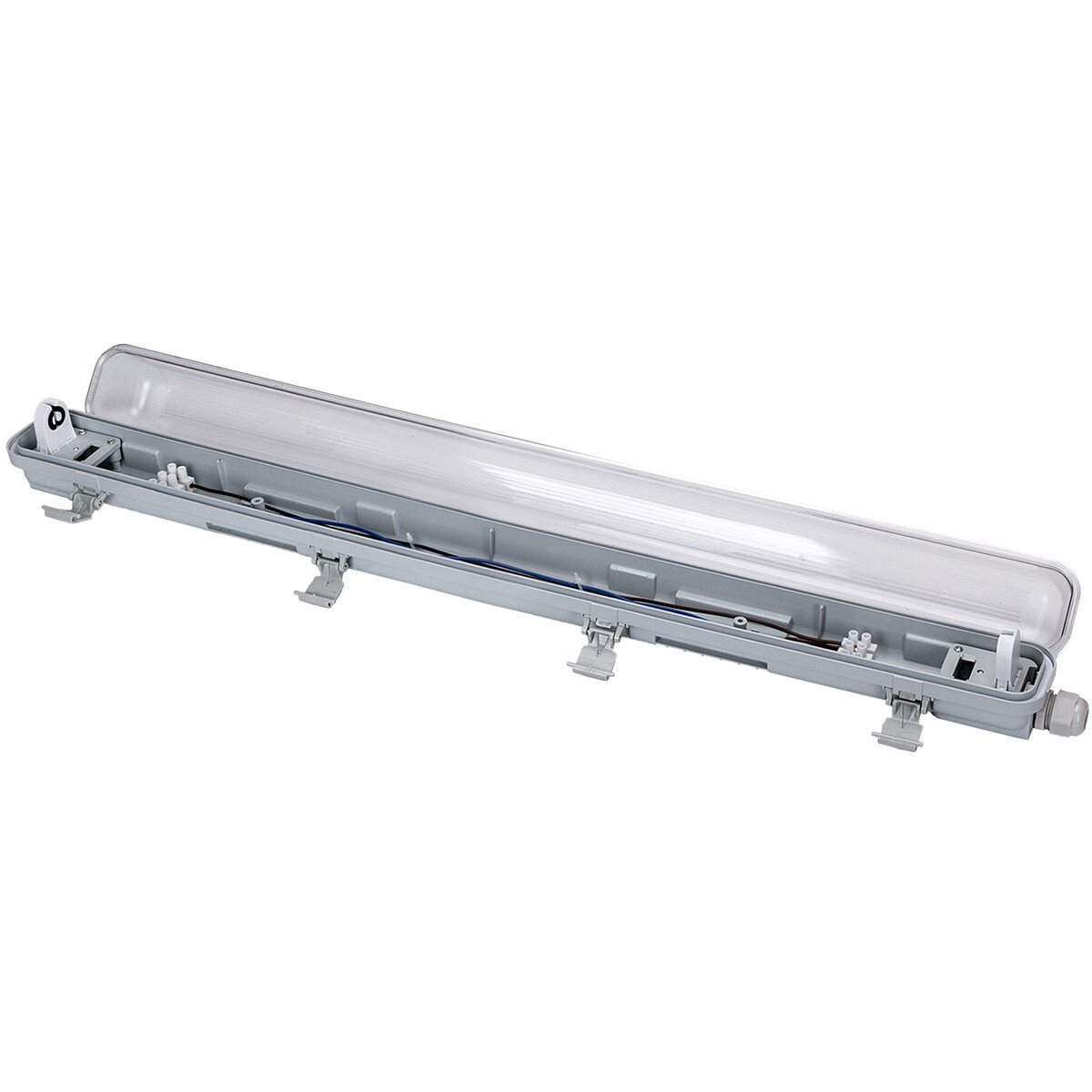 LED Waterdichte TL Armatuur - Velvalux Strela - 60cm - Enkel - Koppelbaar - Waterdicht IP65