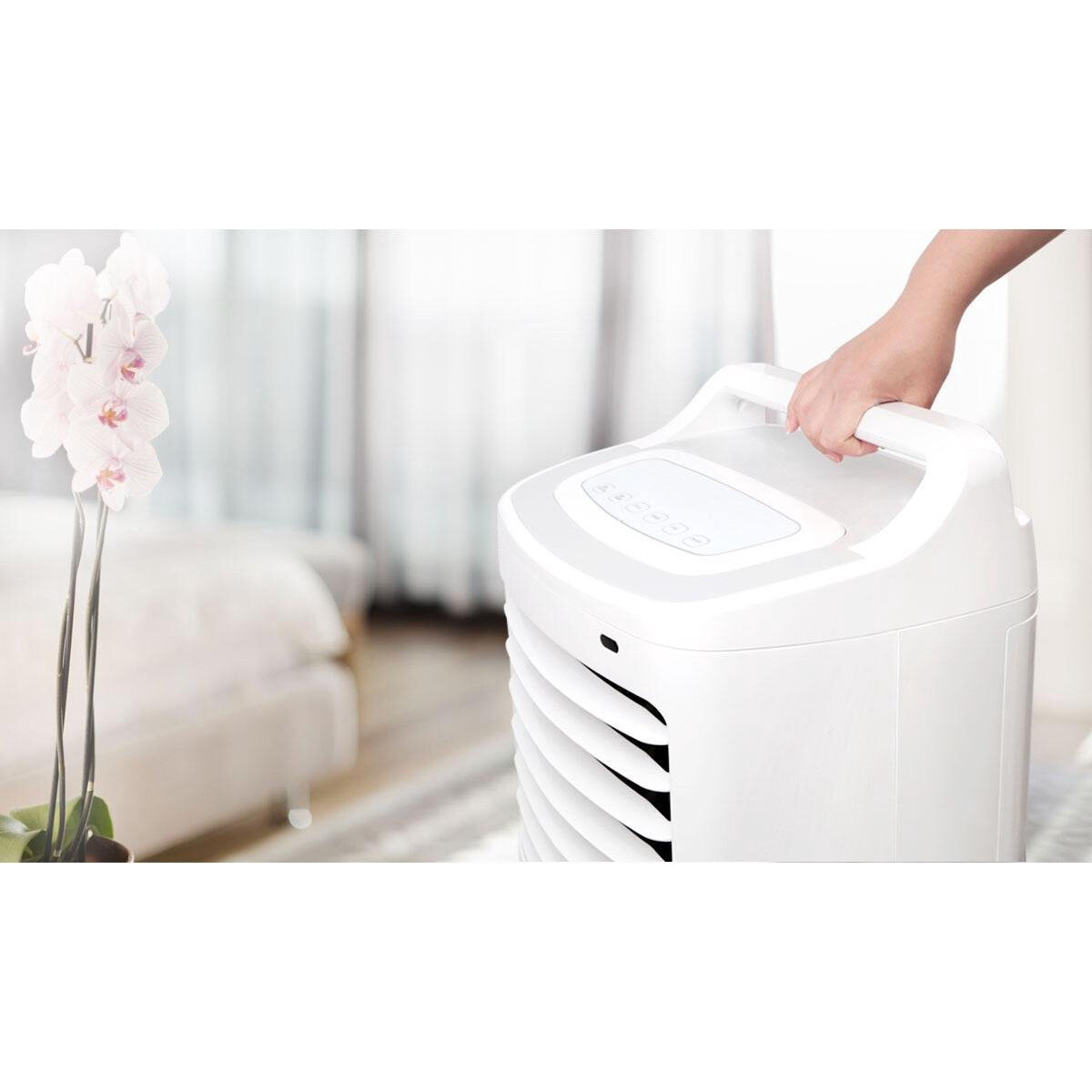 Luchtkoeler - Air Cooler - Luchtbevochtiger - Aigi Kare - Afstandsbediening - Timer - 15 Liter - Wit