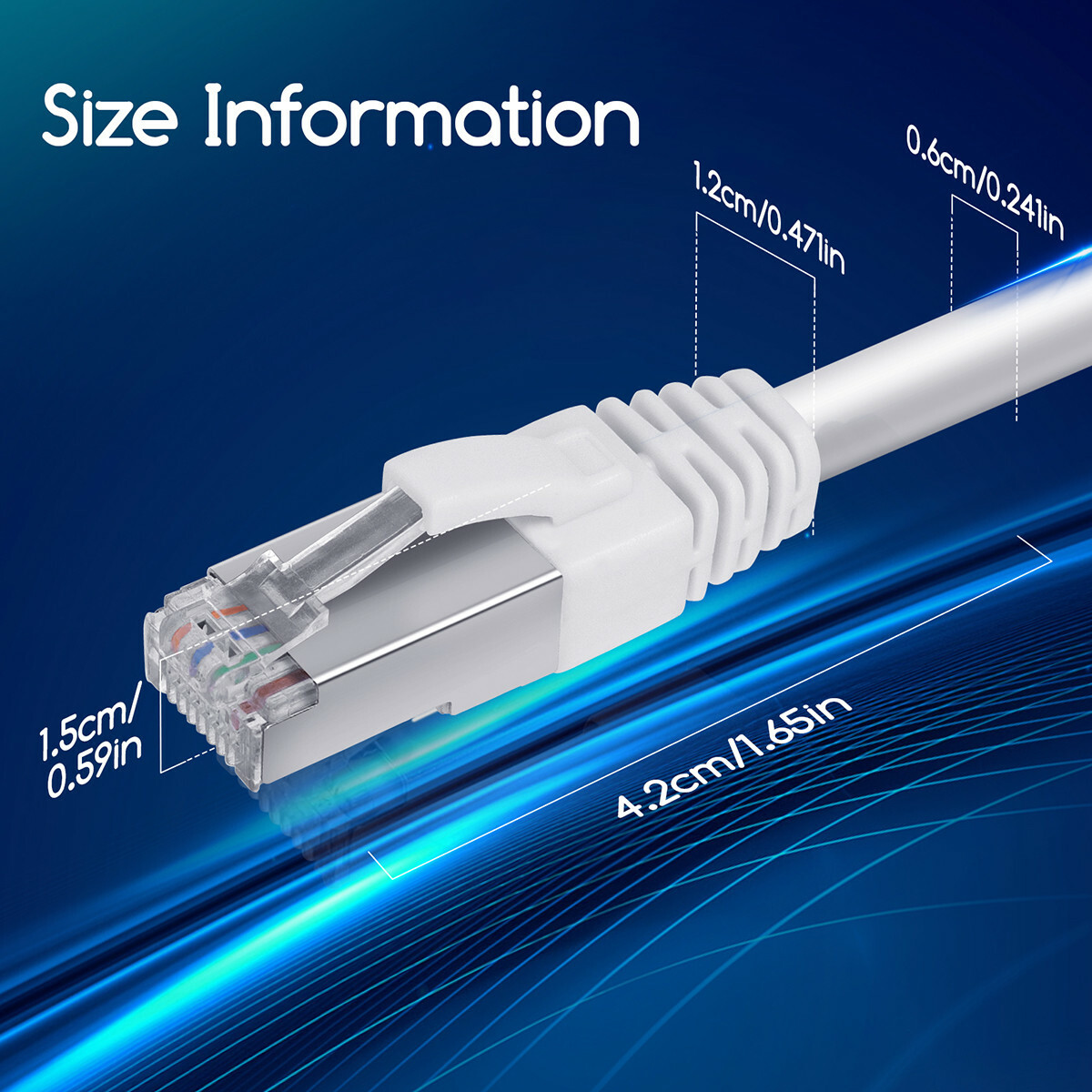 Netwerkkabel - Internetkabel - Patchkabel - Aigi Hoxi - Cat7 UTP Kabel RJ45 - 10 Meter - Koper - Wit