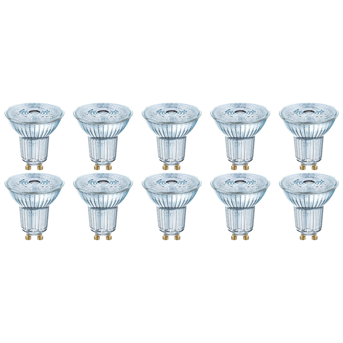 LEDVANCE - LED Spot 10 Pack - Parathom PAR16 927 36D - GU10 Fitting - Dimbaar - 4.5W - Warm Wit 2700K | Vervangt 50W