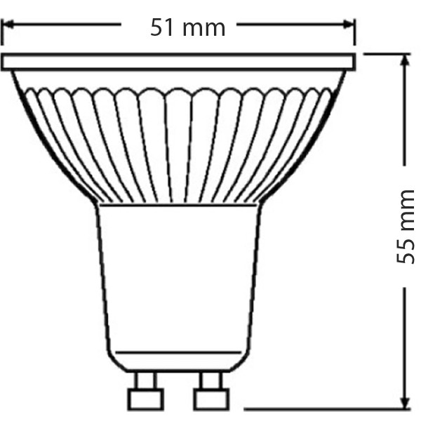 LEDVANCE - LED Spot 10 Pack - Parathom PAR16 940 36D - GU10 Fitting - Dimbaar - 3.4W - Natuurlijk Wit 4000K | Vervangt 35W