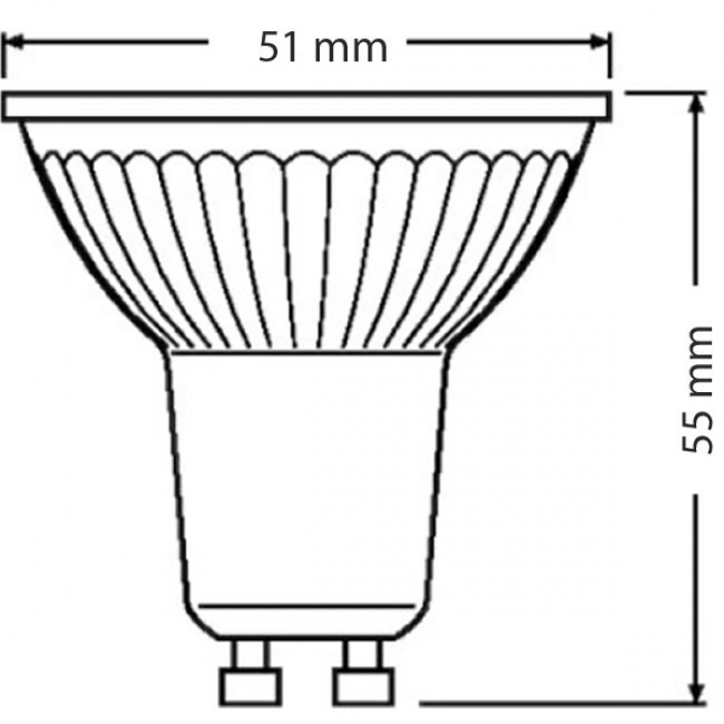 LED Spot Set - LEDVANCE Parathom PAR16 930 36D - Pragmi Aerony Pro - GU10 Fitting - Dimbaar - Inbouw Rond - Mat Wit - 3.4W - Warm Wit 3000K - Kantelbaar - Ø82mm