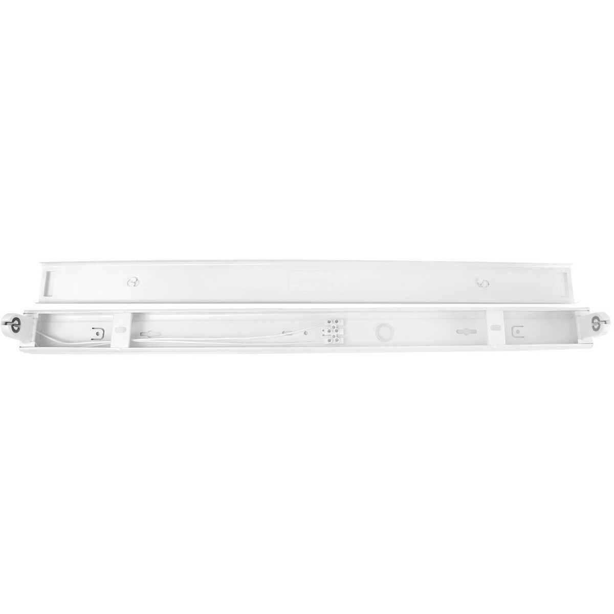 LED TL Armatuur met T8 Buis - OSRAM SubstiTUBE Value EM 830 - Aigi Dybolo - 60cm Enkel - 7.6W - Warm Wit 3000K