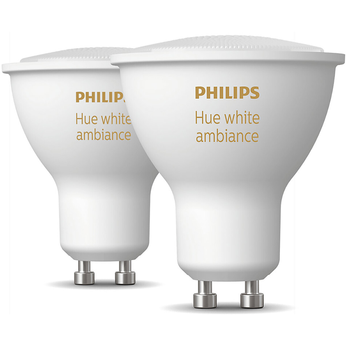 PHILIPS HUE - LED Spot GU10 - White Ambiance - Bluetooth - Duo Pack