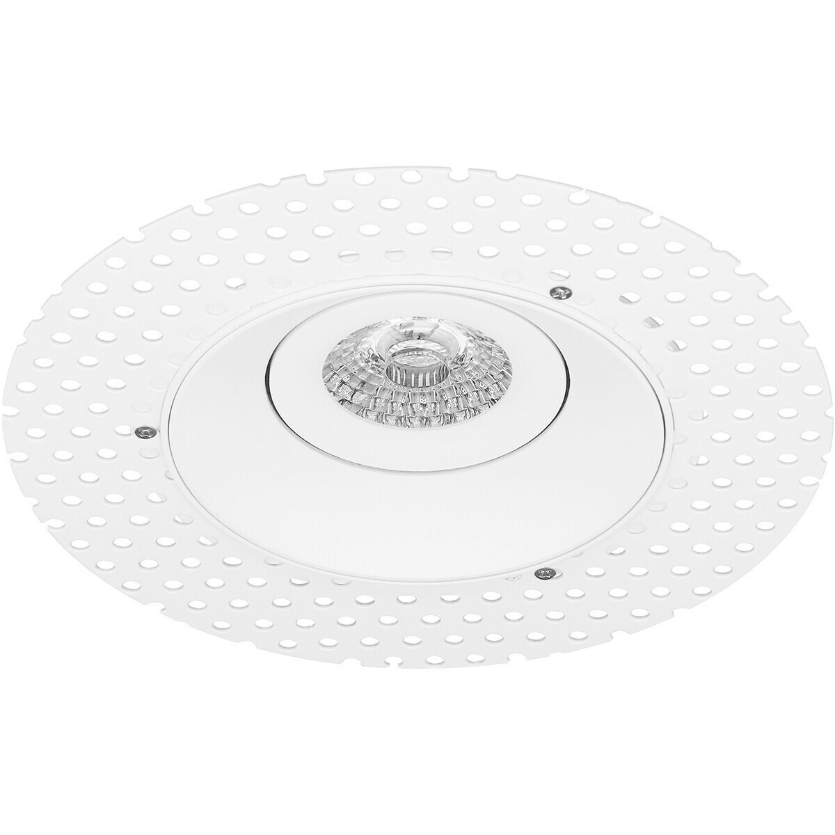 Pragmi Nivas Pro - Inbouw Rond - Mat Wit - Trimless - Kantelbaar - Ø150mm - Philips Hue - LED Spot Set GU10 - White Ambiance - Bluetooth