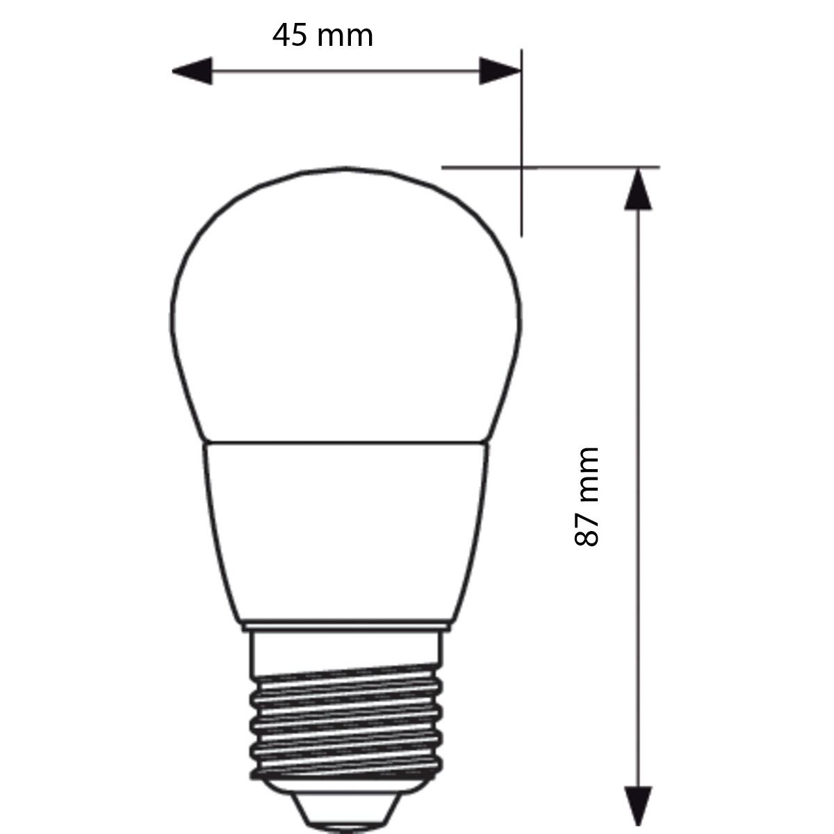 PHILIPS - LED Lamp - CorePro Lustre 827 P45 FR - E27 Fitting - 5.5W - Warm Wit 2700K | Vervangt 40W