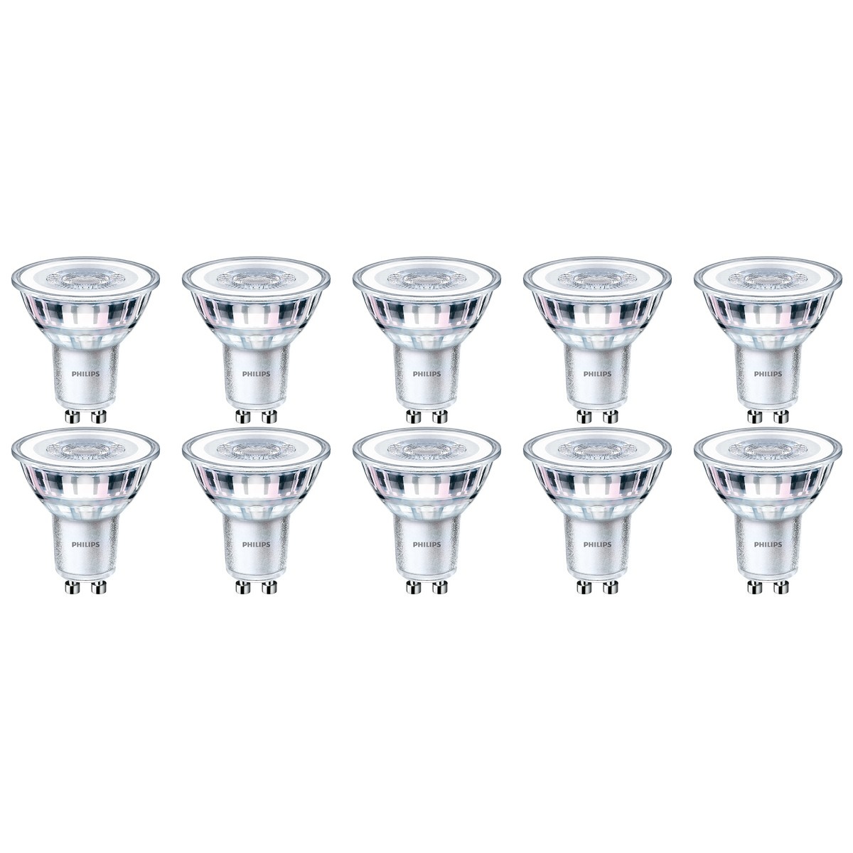 PHILIPS - LED Spot 10 Pack - CorePro 840 36D - GU10 Fitting - 4.6W - Natuurlijk Wit 4000K | Vervangt 50W