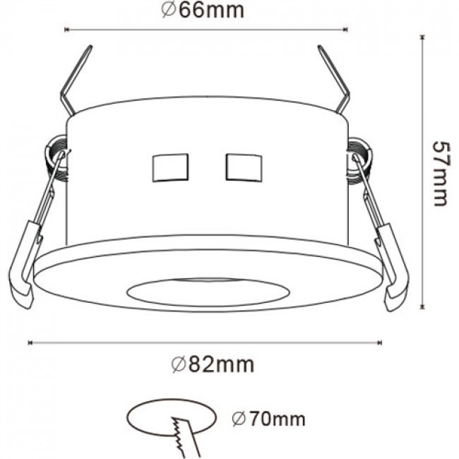 LED Spot Set - Aigi - GU10 Fitting - Waterdicht IP65 - Inbouw Rond - Mat Wit - Ø82mm - Philips - CorePro 830 36D - 5W - Warm Wit 3000K - Dimbaar