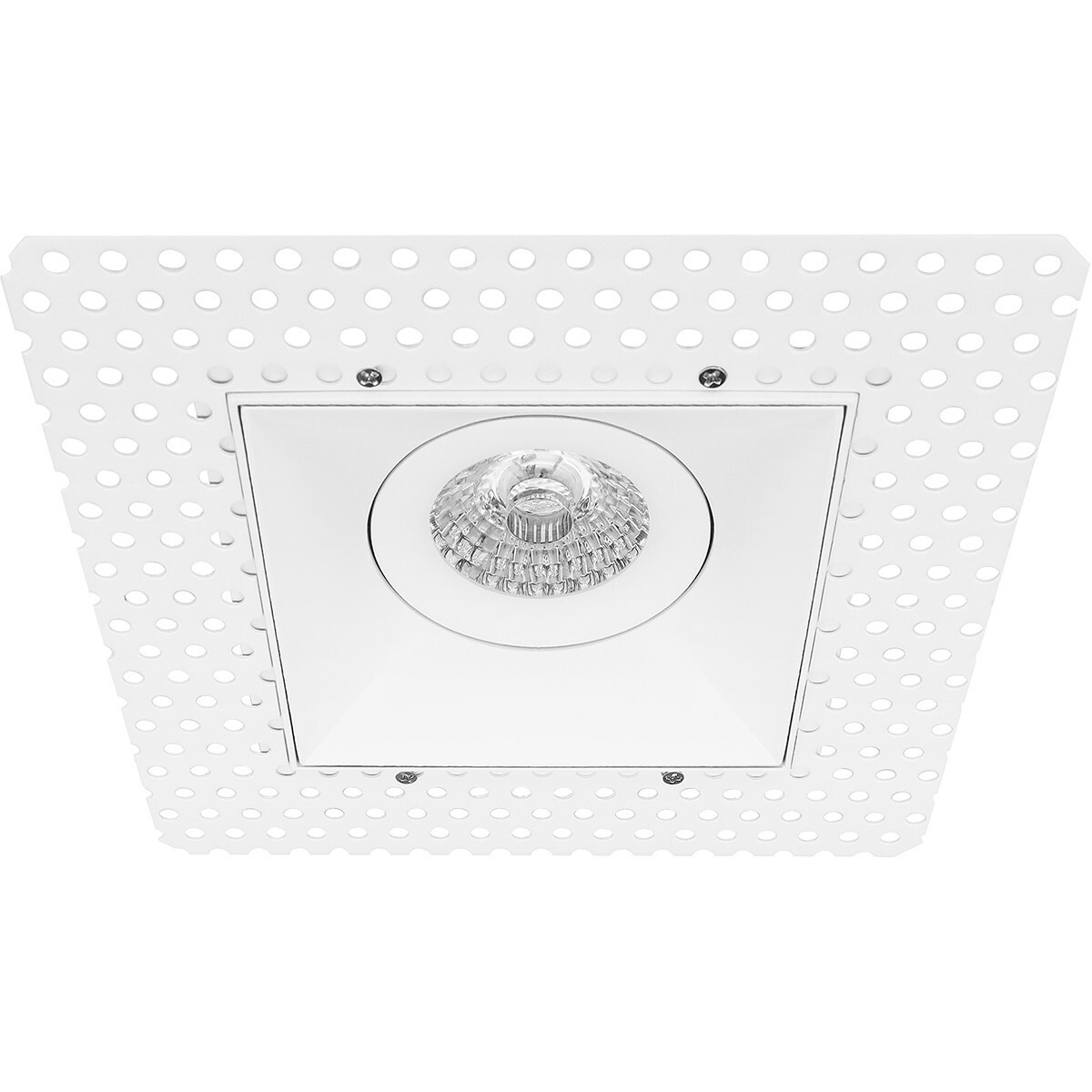 LED Spot Set - Pragmi Nivas Pro - GU10 Fitting - Inbouw Vierkant - Mat Wit - Trimless - Kantelbaar - 150mm - Philips - CorePro 840 36D - 5W - Natuurlijk Wit 4000K - Dimbaar