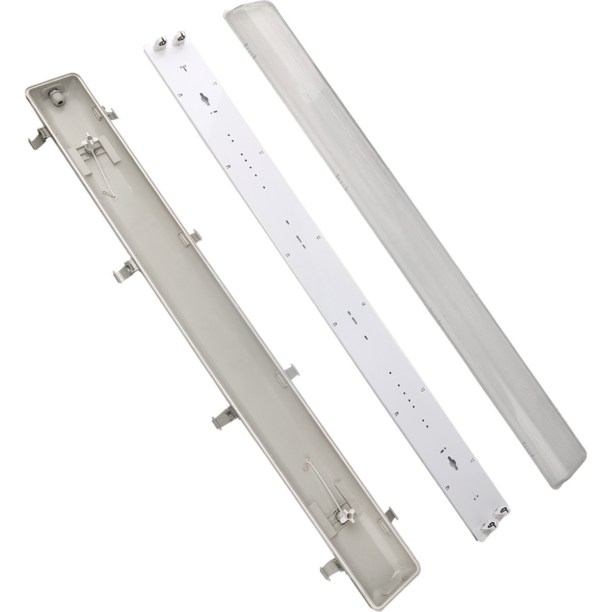 LED TL Armatuur met T8 Buis - Aigi Hari - 150cm Dubbel - Philips - CorePro LEDtube EM 840 - 40W - Natuurlijk Wit 4000K | Vervangt 116W