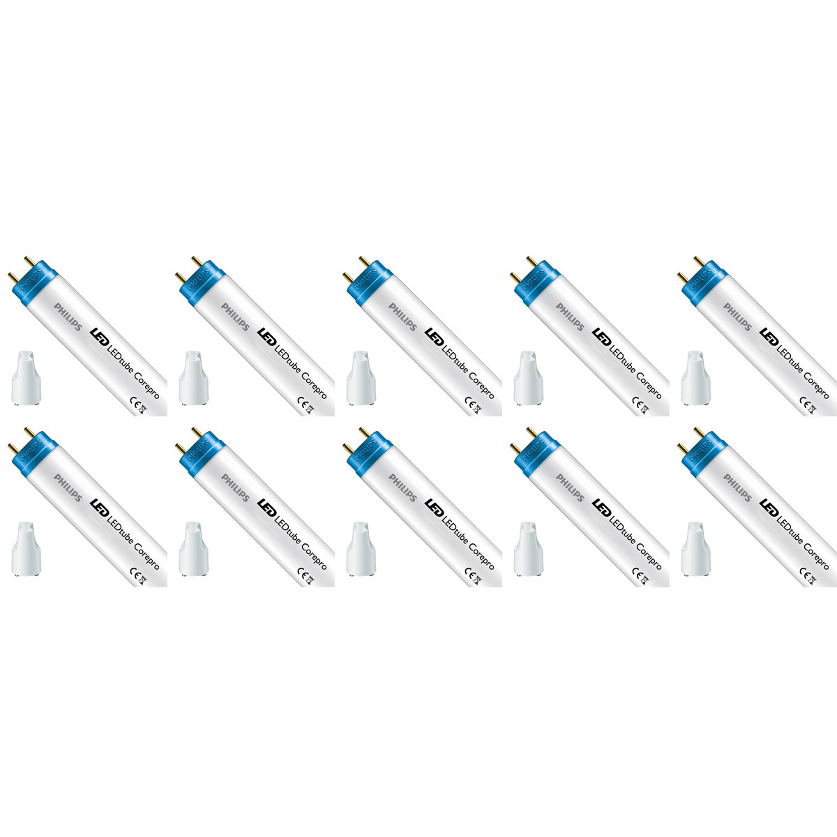 PHILIPS - LED TL Buis T8 met Starter 10 Pack - CorePro LEDtube EM 865 - 120cm - 14.5W - Helder/Koud Wit 6500K | Vervangt 36W