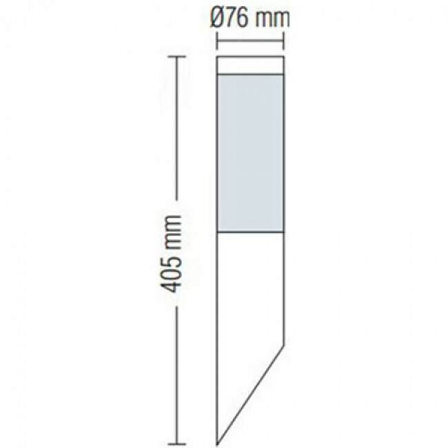 LED Tuinverlichting - Wandlamp Buiten - Laurea 1 - E27 Fitting - Rond - RVS - Philips - CorePro LEDbulb 827 A60 - 5.5W - Warm Wit 2700K