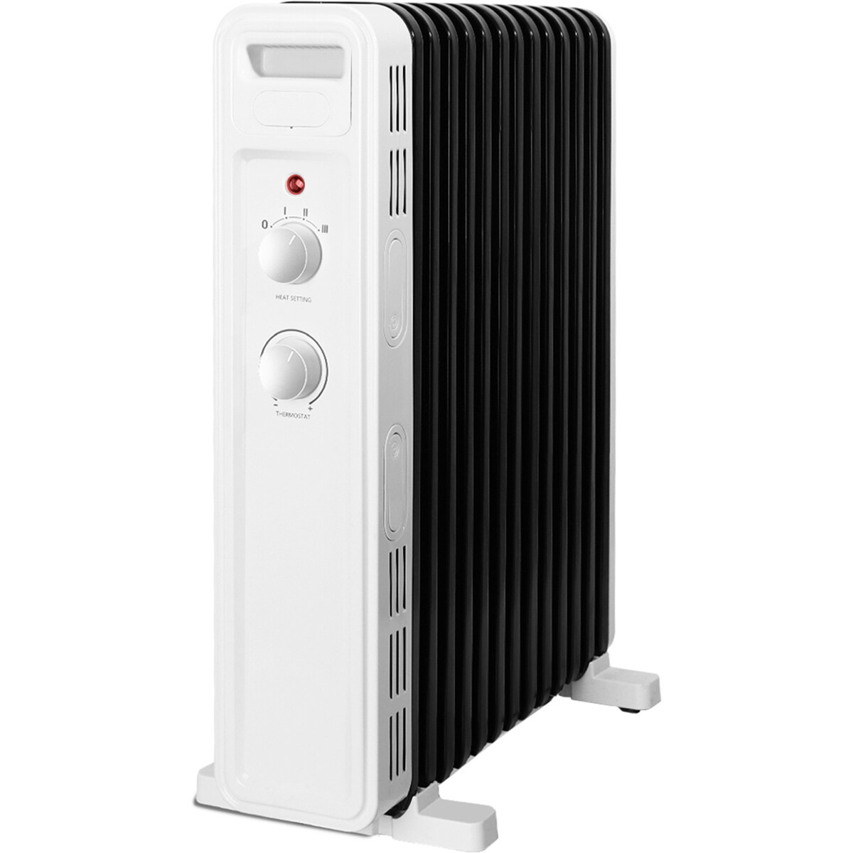 Radiator - Aigi Hube - 2500W - Oliegevulde Kachel - 3 Standen - Wit