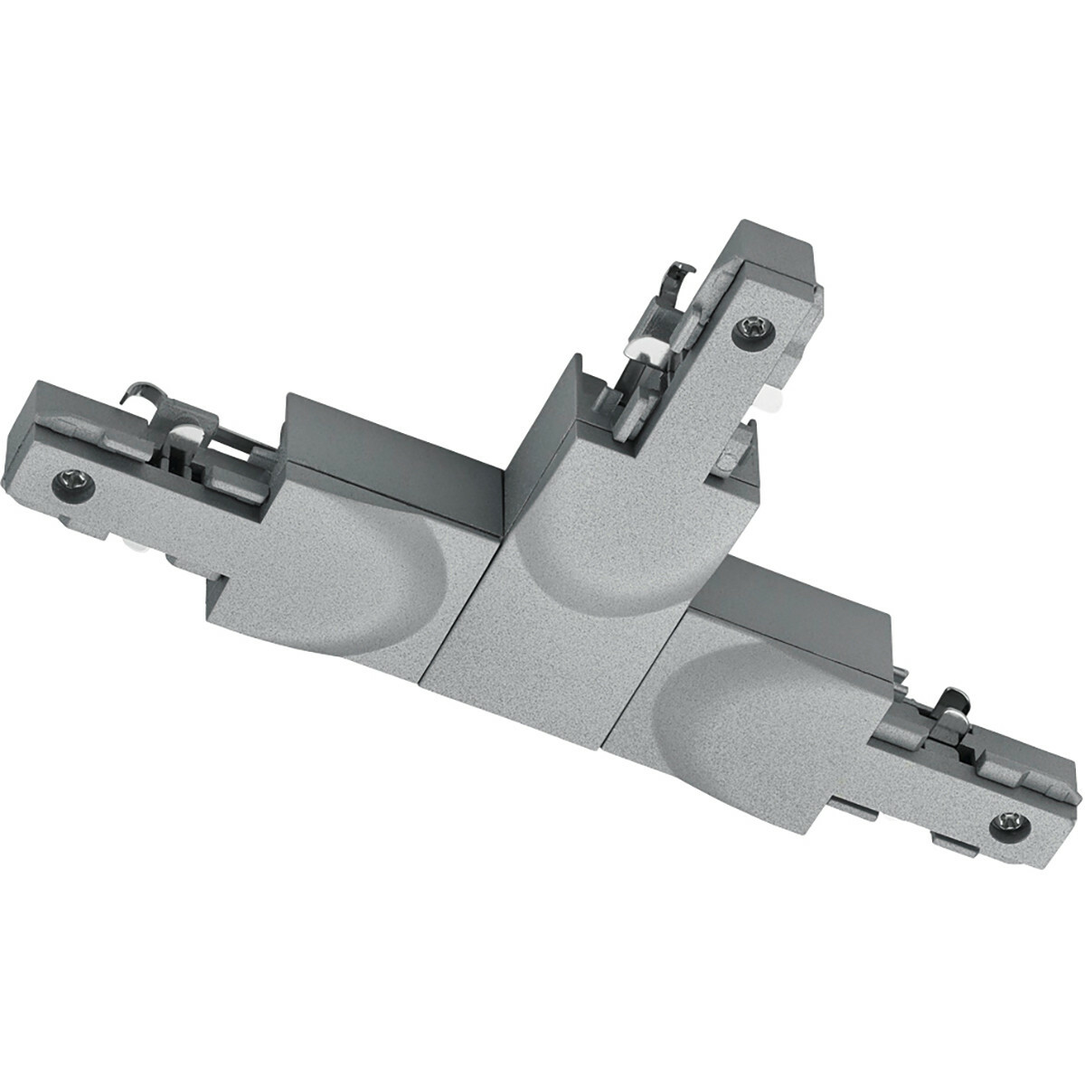 Spanningsrail Doorverbinder - Trion Dual - T Connector - Aarde Links - 2 Fase - Mat Titaan