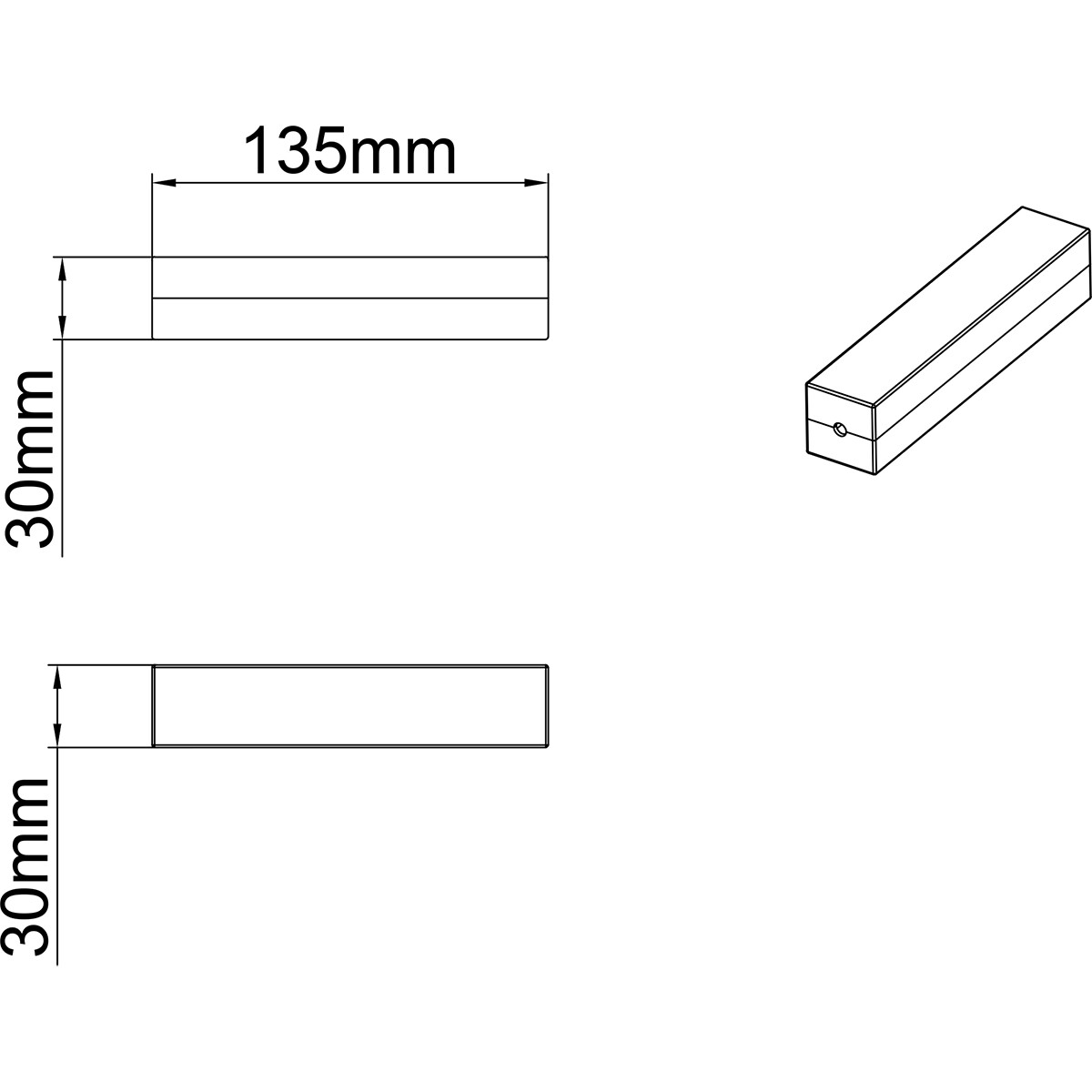 Spanningsrail Kabelverkorter Hanglampen - Trion Dual - Mat Titaan