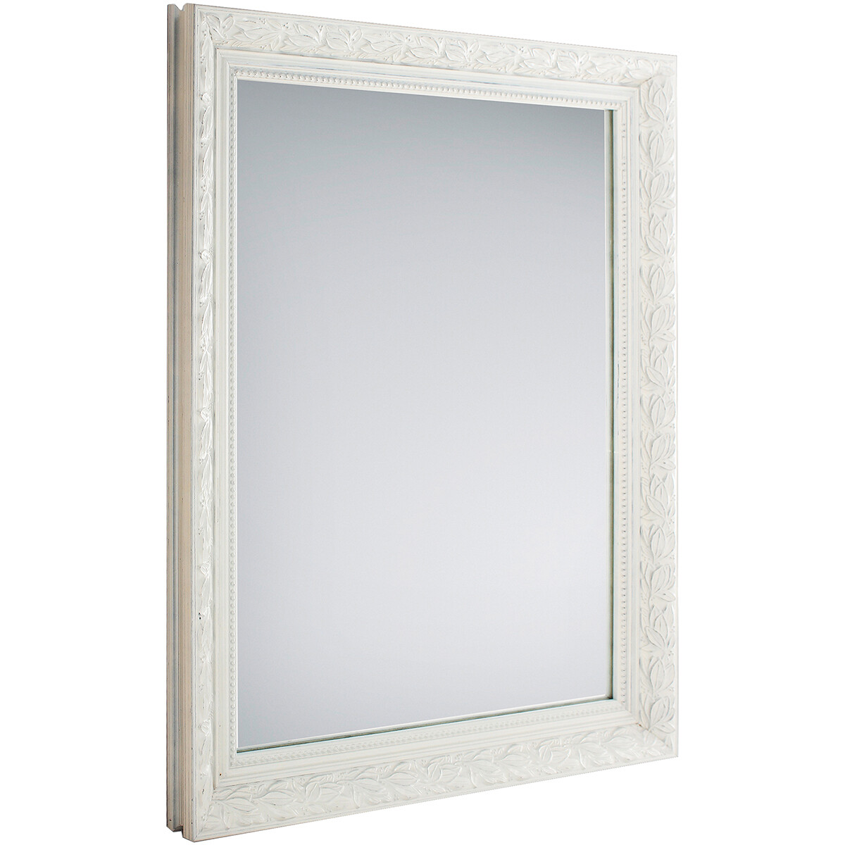 Spiegel - Trion Tonia - 55x70 - Wandspiegel in Frame - Oud Wit