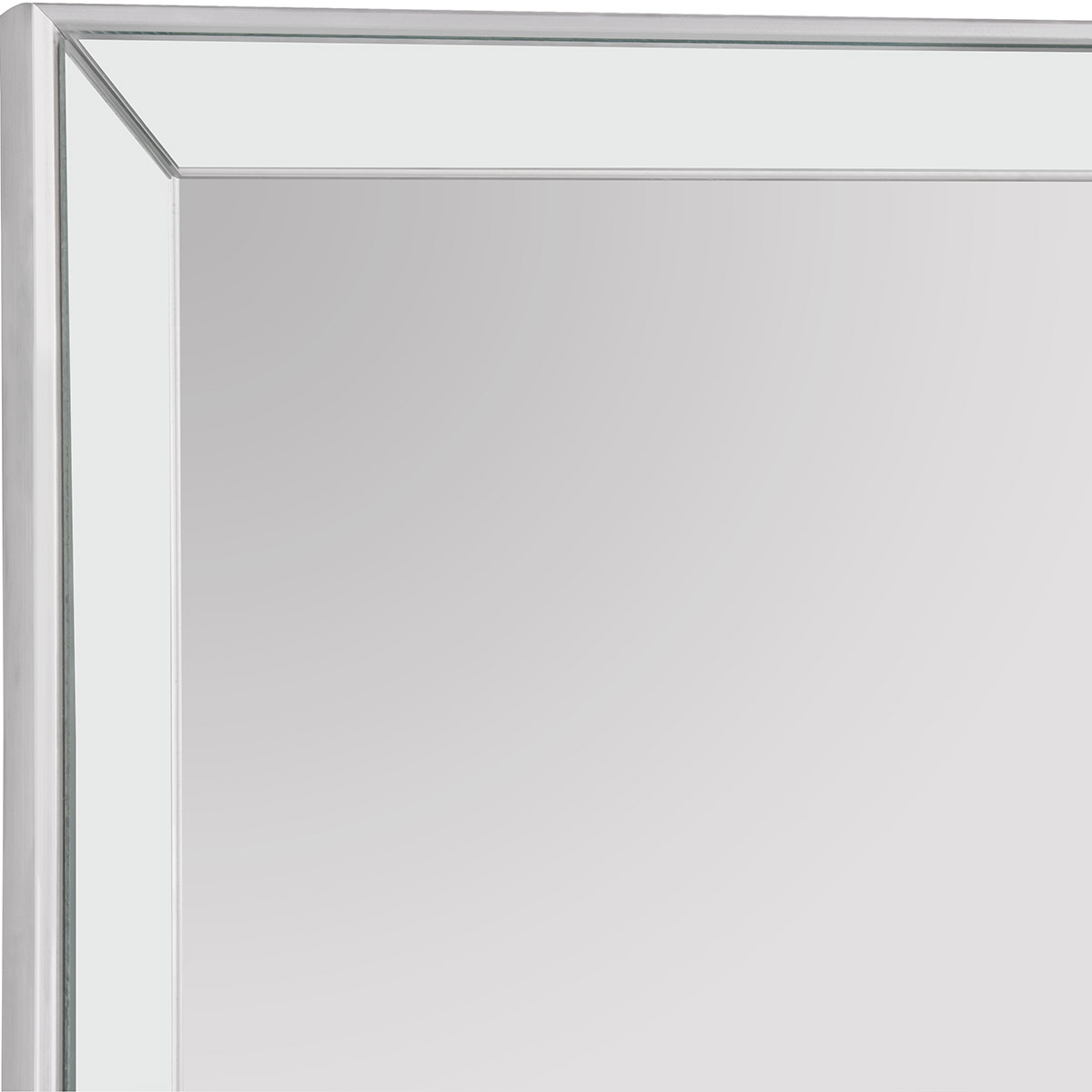 Spiegel - Trion Yanna - 50x150 - Wandspiegel in Frame - Zilver - Kunststof