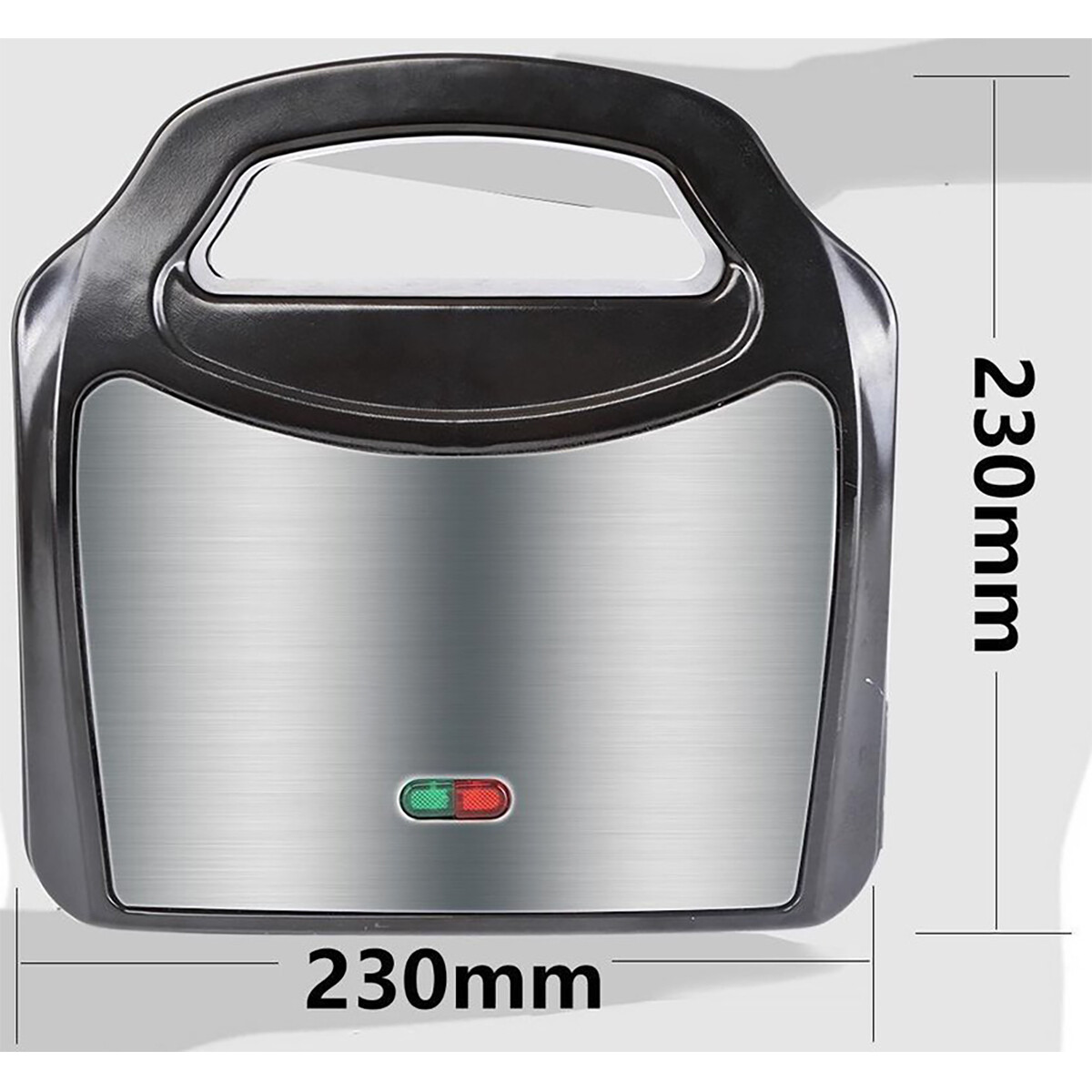 Tosti-ijzer - Aigi Ciplo - Sandwichmaker - CoolTouch Hendel - Zwart/Zilver