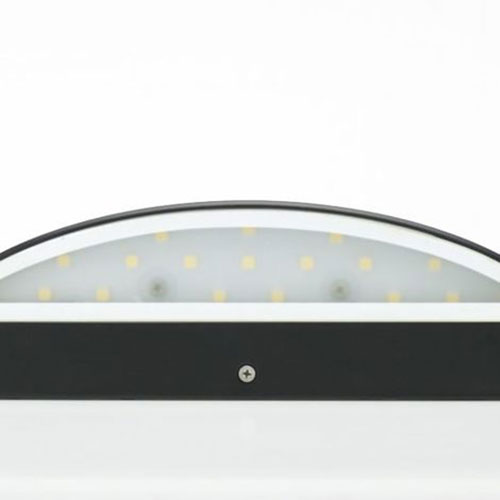 LED Tuinverlichting - Buitenlamp - Assato - Wand - Aluminium Mat Zwart - 3W Natuurlijk Wit 4100K - Ovaal