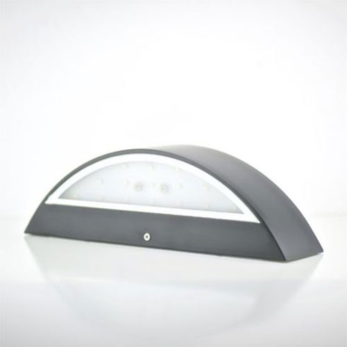 LED Tuinverlichting - Buitenlamp - Mesa - Wand - Aluminium Mat Zwart - 5.5W Natuurlijk Wit 4100K - Ovaal