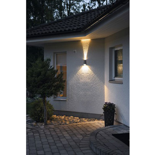 LED Tuinverlichting - Buitenlamp - Cupressus - Wand - Aluminium Mat Zwart - 3.5W Natuurlijk Wit 4100K - Vierkant