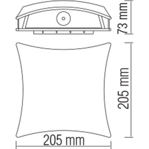 LED Tuinverlichting - Buitenlamp - Taflo - Wand - Aluminium Mat Zwart - 5.5W Natuurlijk Wit 4100K - Vierkant