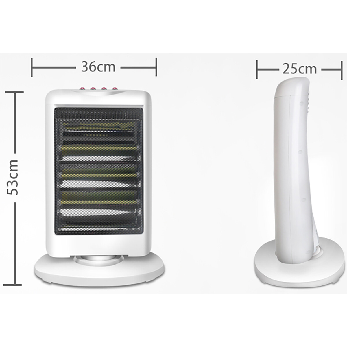 Ventilatorkachel - Aigi Criba - 3 Standen - Draaibaar - Wit